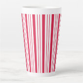 Große Pfefferminz-gestreifte Latte-Tasse Milchtasse (Vorderseite)