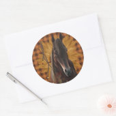 große Pferdekleber Runder Aufkleber (Umschlag)