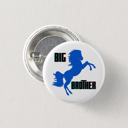 Große Pferderaufzucht Button (Vorne & Hinten)