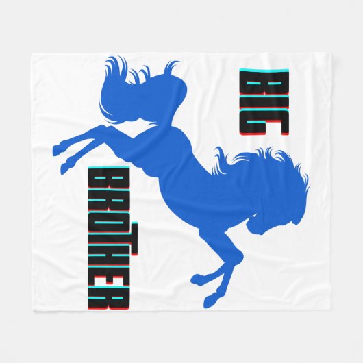 Große Pferderaufzucht Fleecedecke (Vorderseite (Horizontal))