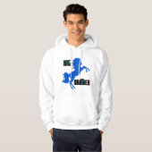 Große Pferderaufzucht Hoodie (Vorne ganz)