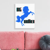 Große Pferderaufzucht Leinwanddruck (Insitu (Wohnzimmer))