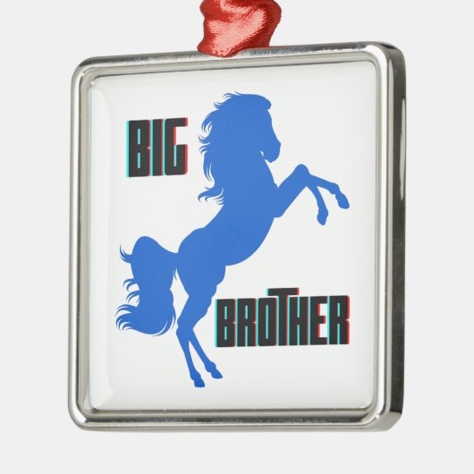 Große Pferderaufzucht Ornament Aus Metall (Links)