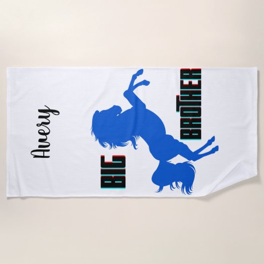 Große Pferderaufzucht Strandtuch (Vorderseite)