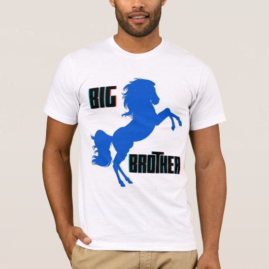 Große Pferderaufzucht T-Shirt (Vorderseite)