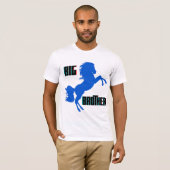 Große Pferderaufzucht T-Shirt (Vorne ganz)