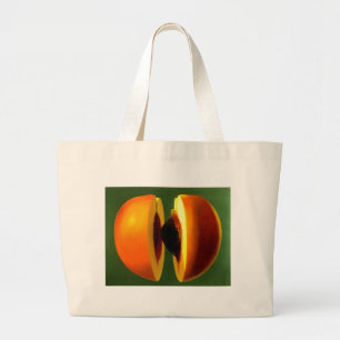 große Pfirsichtasche Jumbo Stoffbeutel
