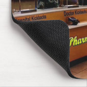 Große Pharma-Bankenstaube Mousepad (Ecke)