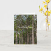 Große Pines denken Sie an Ihre Karte (Gelbe Blume)