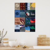 Große Plakatkollektion für Weltraumreisen Poster (Küche)