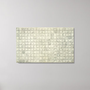 Große Plakette mit ideographischem Schreiben vom Leinwanddruck