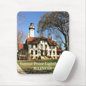 Grosse Point Leuchtturm Illinois Mousepad (Mit Mouse)