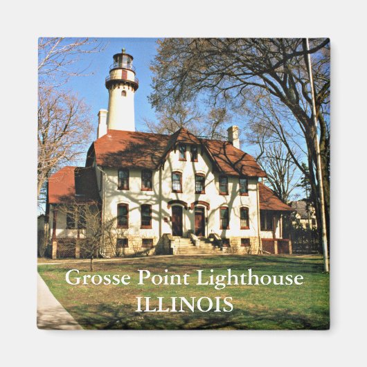 Grosse Point Lighthouse, Illinois Magnet (Vorne)