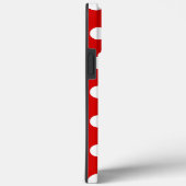 Große Polka-Dosen, leuchtend rot Case-Mate iPhone Hülle (Rückseite / Rechts)