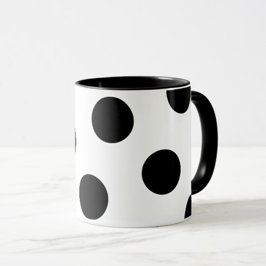 Große Polka Dot Tasse (VorderseiteRechts)