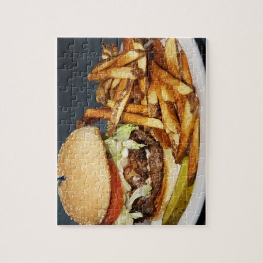 große Pommes frites und Cola Puzzle (Vertikal)