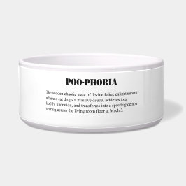 Große Poo-Phorie-Katzenschüssel  Napf