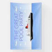 Große Poolparty Banner (Vertikal)