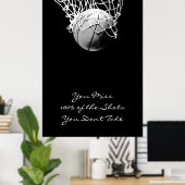 Große Pop Kunst Motivierend Zitat Basketball Poste Poster (Heimbüro)