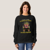 Große Popcornoquote Liebe Snacks Sweatshirt (Vorne ganz)