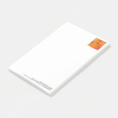 Große Post-Itanmerkungen der prachtvollen orange Post-it Klebezettel (angewinkelt)