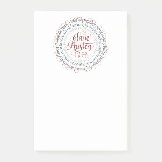 Große Post-Itanmerkungen - Jane Post-it Klebezettel (Vorderseite)