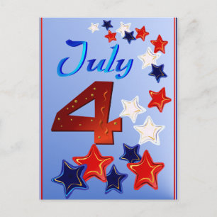 Große Postkarte vom 4. Juli