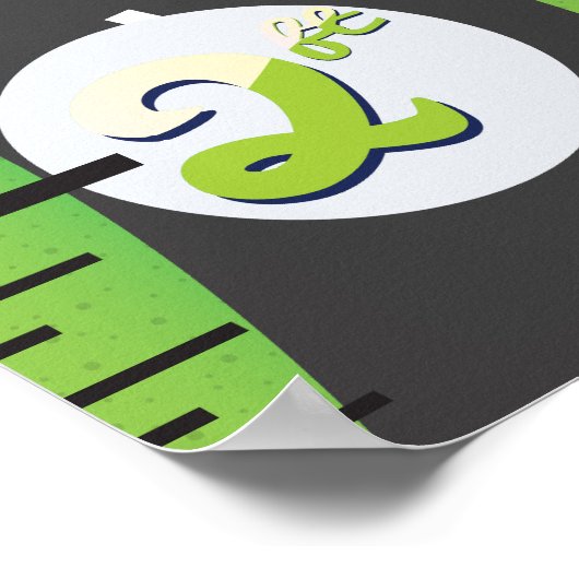 Große Preisliste für Wachstum. Poster (Ecke)