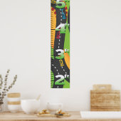 Große Preisliste für Wachstum. Poster (Küche)