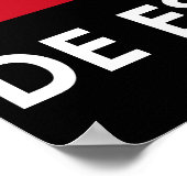 Große Preisliste Spaniens Poster (Ecke)