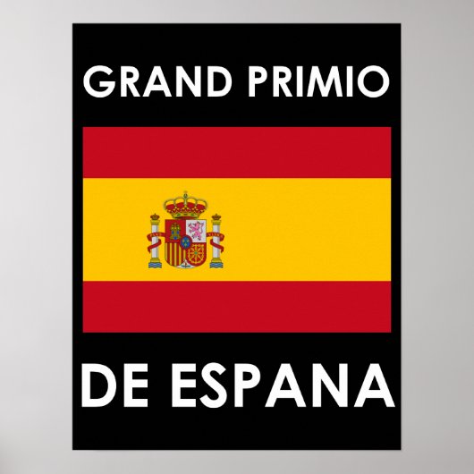 Große Preisliste Spaniens Poster (Vorne)