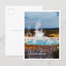 Große Prismenfeder in Yellowstone USA Postkarte