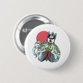 Große Probleme in kleinen Chinen Jack Burton Button (Vorne & Hinten)