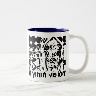 Große Punkt-Foto-Tasse Zweifarbige Tasse