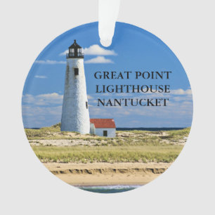 Große Punkt-Leuchtturm Nantucket MA Verzierung Ornament