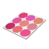 Große Punkte aus dem Mittelalter, Fuchsienrosa und Fliese (Seite)