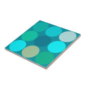 Große Punkte aus dem Mittelalter, Türkis, Aqua & B Fliese (Seite)