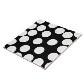 Große Punkte in Schwarzweiss. Fliese (Seite)
