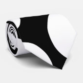 Große Punkte in Schwarzweiss. Krawatte (Gerollt)