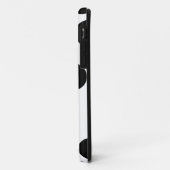 Große Punkte. Schwarzweiss-Muster Case-Mate iPhone Hülle (Hinten/Links)
