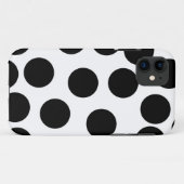 Große Punkte. Schwarzweiss-Muster Case-Mate iPhone Hülle (Rückseite (Horizontal))