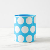 Große Punkte Zweifarbige Tasse (Mittel)
