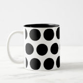 Große Punkte Zweifarbige Tasse (Links)