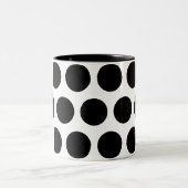 Große Punkte Zweifarbige Tasse (Mittel)