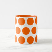 Große Punkte Zweifarbige Tasse (Mittel)