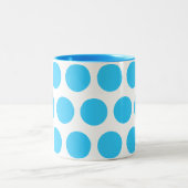 Große Punkte Zweifarbige Tasse (Mittel)