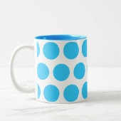 Große Punkte Zweifarbige Tasse (Links)