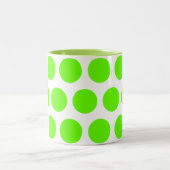 Große Punkte Zweifarbige Tasse (Mittel)