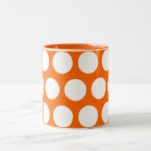 Große Punkte Zweifarbige Tasse (Mittel)