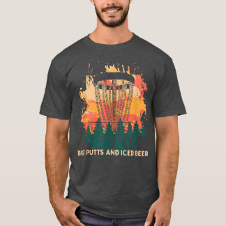 Große Putts und eisgekühltes Bier Disc Golf trinke T-Shirt